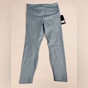 NWT 90 Degree By Reflex High Leggings Blue Women’s L Retail $78